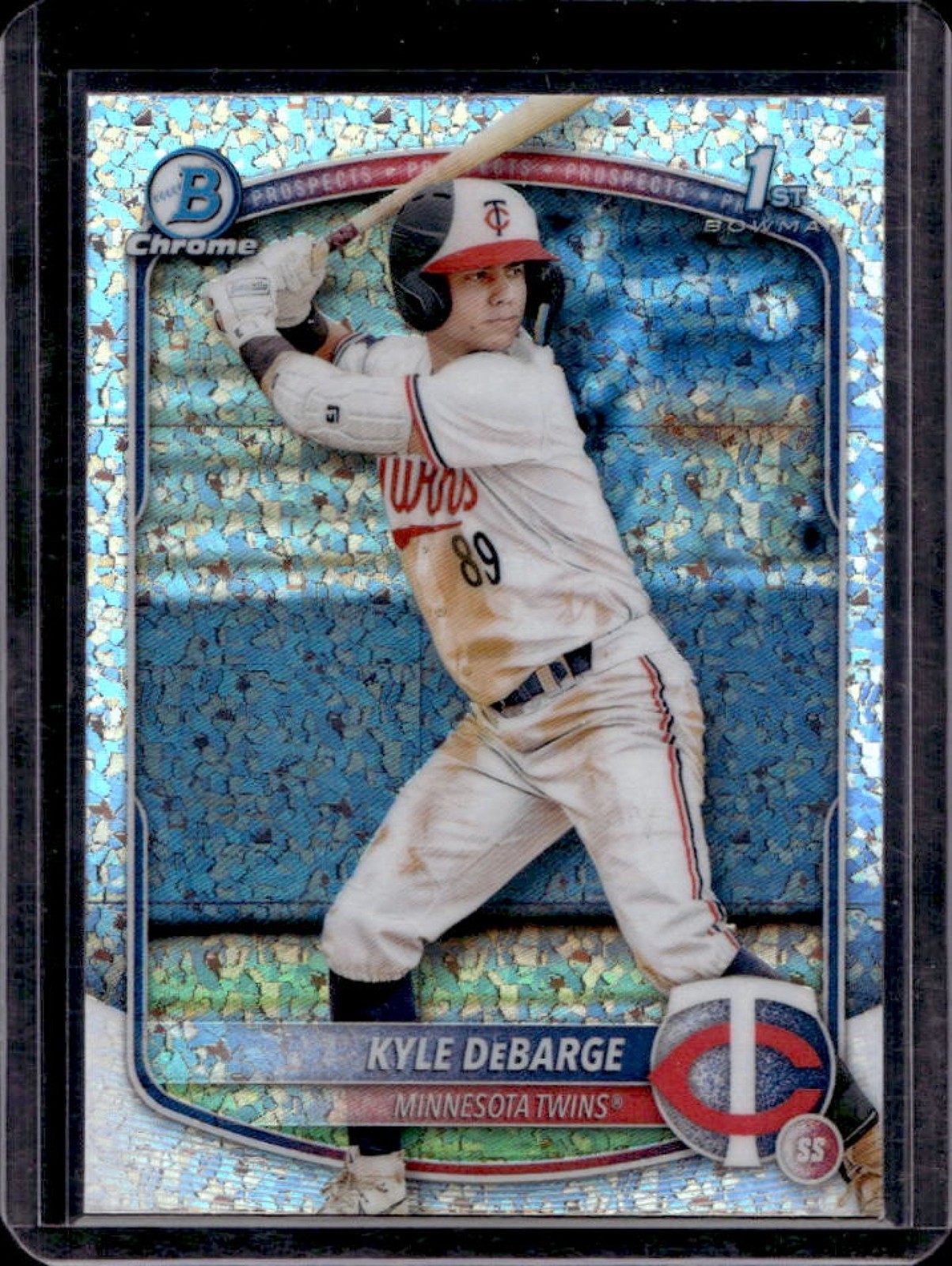 2025 Bowman Kyle DeBarge Chrome Mini Diamonds Refractor 1st Prospect #BCP-139