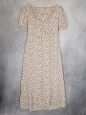 Reformation Dress Womens Large Floral Puff Sleeve Sweetheart Maxi Cottagecore