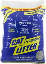 Pettex Premium Clumping Cat Litter 20kg – Natural, Biodegradable, Odour Control 0.86 per kilo