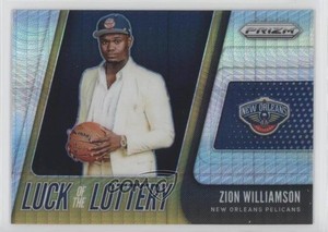 2019-20 Panini Prizm Luck of the Lottery Hyper Zion Williamson #1 Rookie RC
