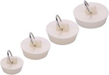 Bath Tub Drain Stoppers, 4 Pieces Sink Bathtub Plug Rubber Kitchen Bathroom...