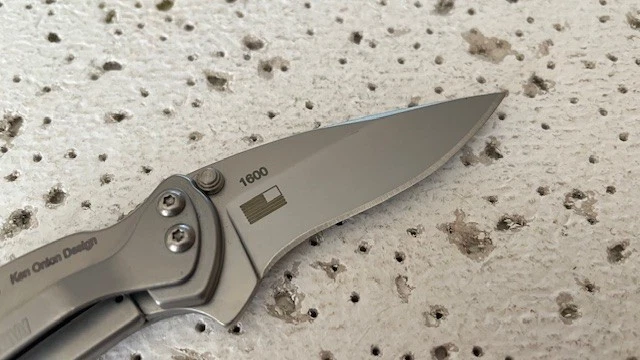 1600 Kershaw Folding Pocket Knife Chive Silver Ken Onion Design A/O Linerlock- - - Image 4 of 4