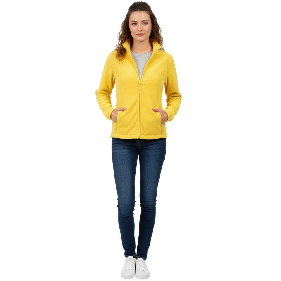 Ladies Fleece Jacket with Zipped Pockets | Full Zip Top Warm Fleece - Image 4 of 4