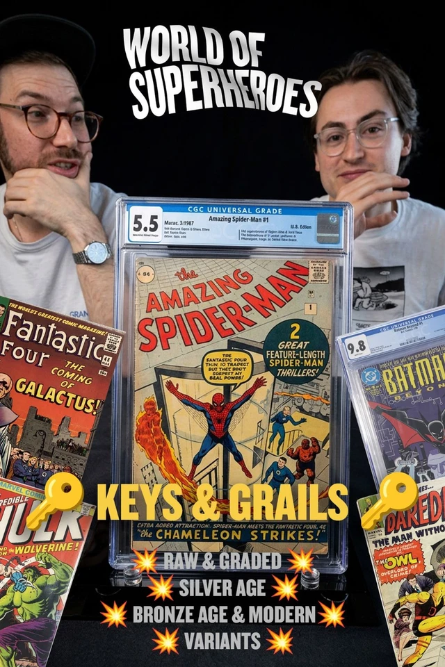 🔑 Keys & Grails 🔑 Raw, Graded, Silver Age, Bronze Age, Modern, Variants