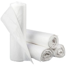 Trash Can Star Seal HDPE Liners, 0.31 Mil, Natural, 24"x 33", 1000 Bags