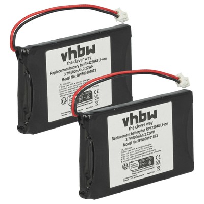 2x Akku für Supertooth Buddy 600mAh 3,7V