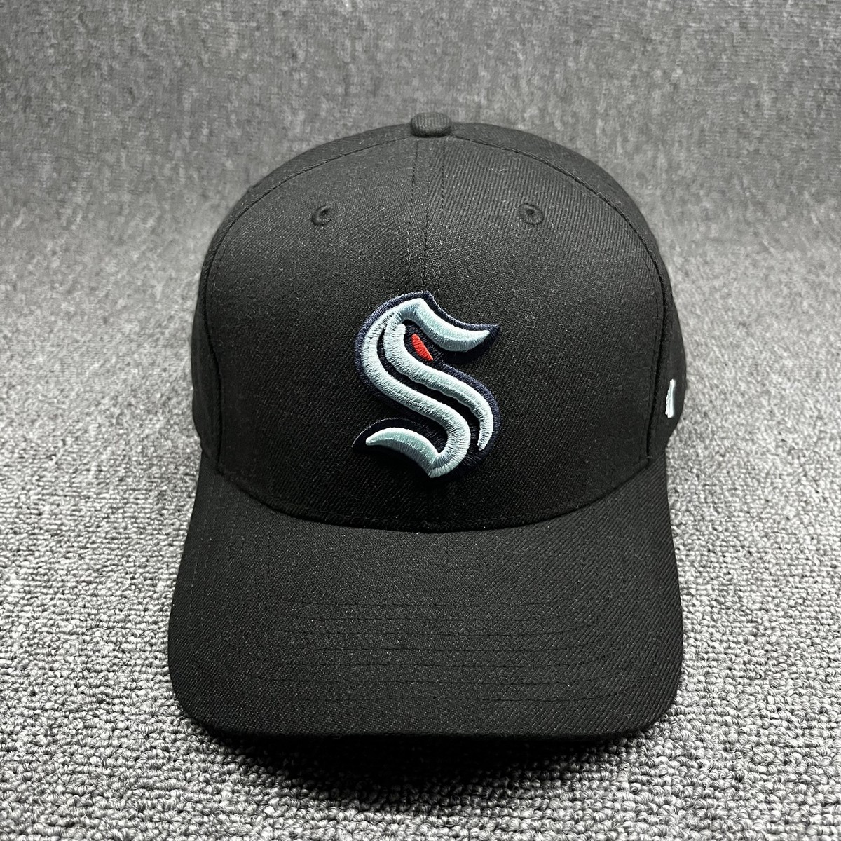 '47 Brand Seattle Kraken NHL Snapback Hat Black Adjustable Cap