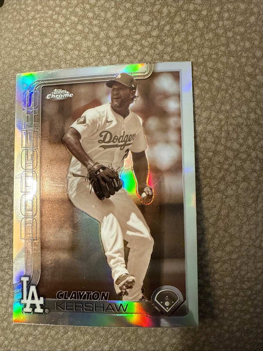 2025 Topps Chrome Baseball CLAYTON KERSHAW #88 Sepia Refractor | eBay