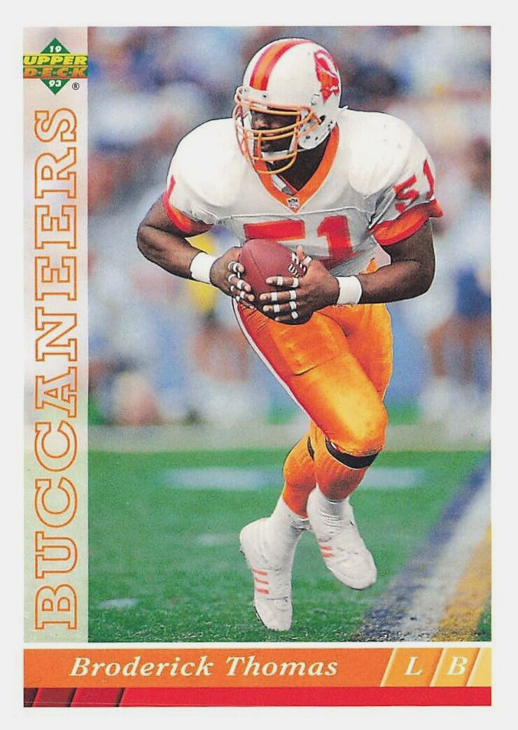 1993 Upper Deck #127 BRODERICK THOMAS Tampa Bay Buccaneers
