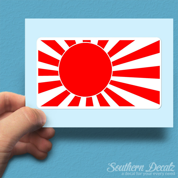 Rising Sun JDM Japan - Vinyl Decal Sticker - c63 - 6.5