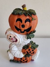 Vintage Halloween Decoration Ghost Mummy w Ja...