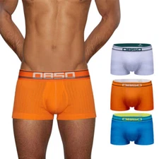 0850 Men Sexy Trunks Boxer shorts Low Rise Underpants Jockstrap Underwear Bikini