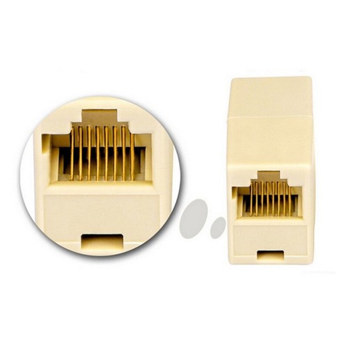10x RJ45 Female to Female Network Ethernet Lan Cable Joiner Connector3CBBX P1 - Afbeelding 6 van 7