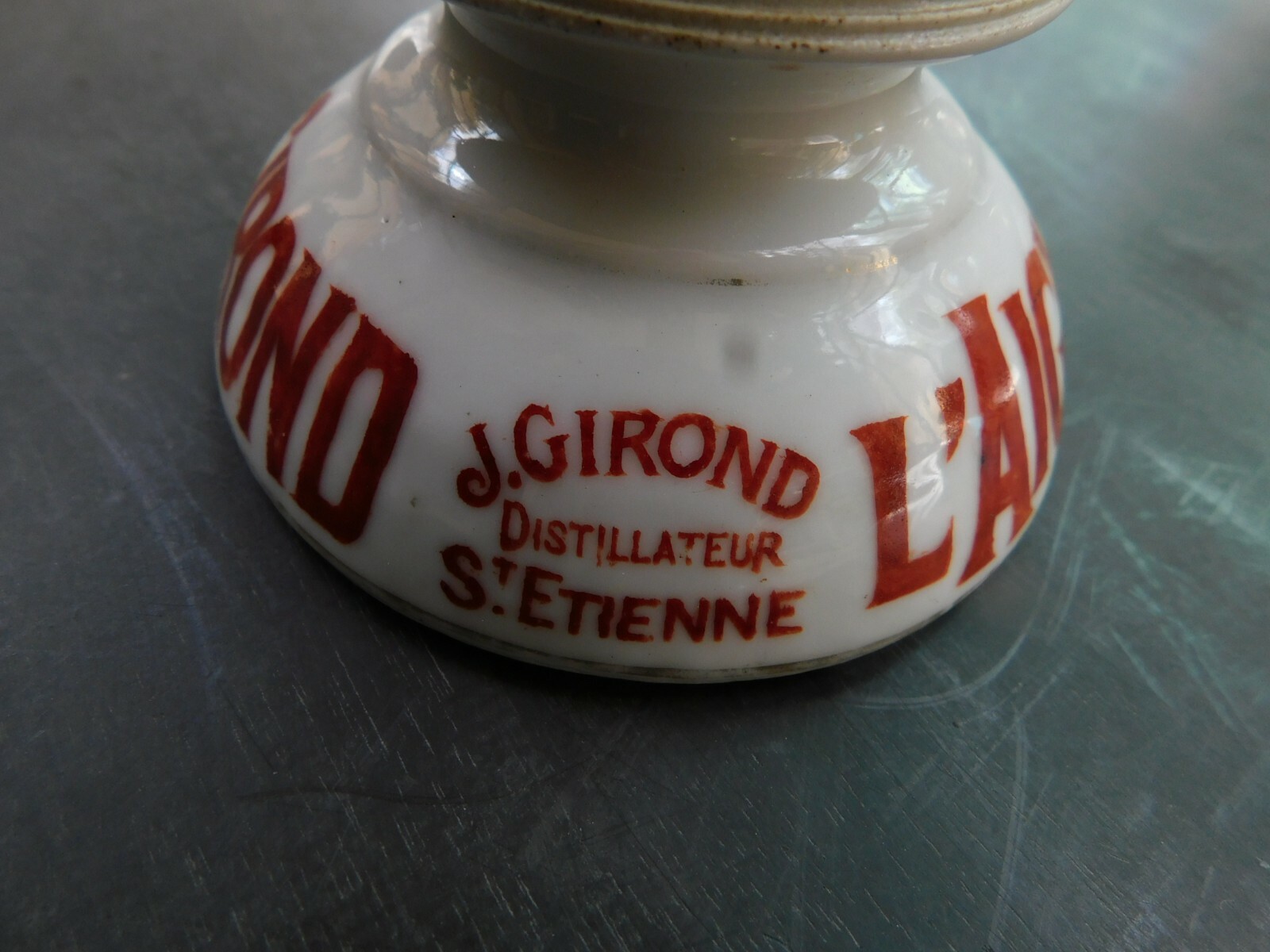 PYROGENE BIGARREAU MUGNIER PORCELAINE PORTE ALLUMETTES 1900 BISTROT Publicite 119357