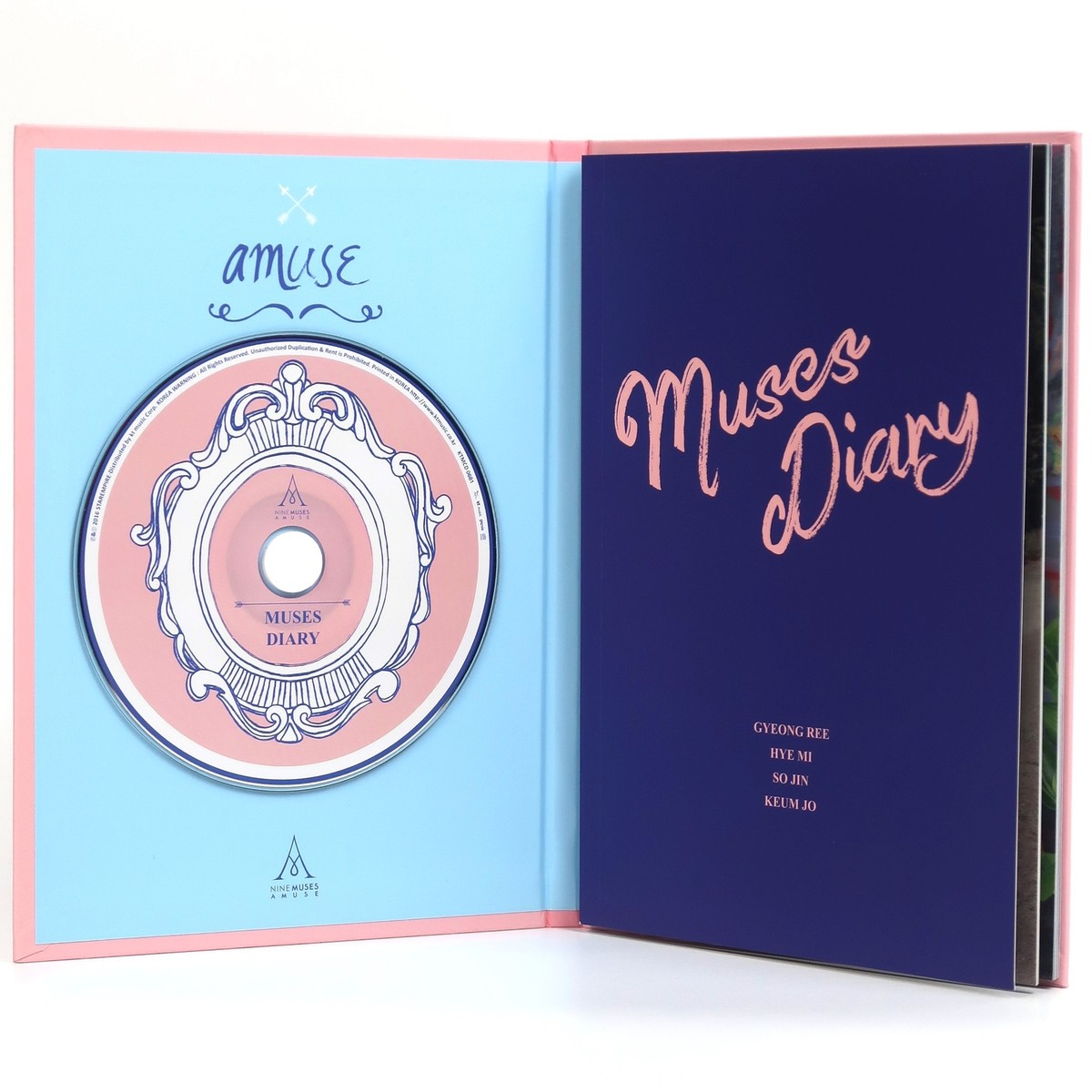 Nine Muses - Muses Diary CD 1st Single Album Sojin + Keumjo