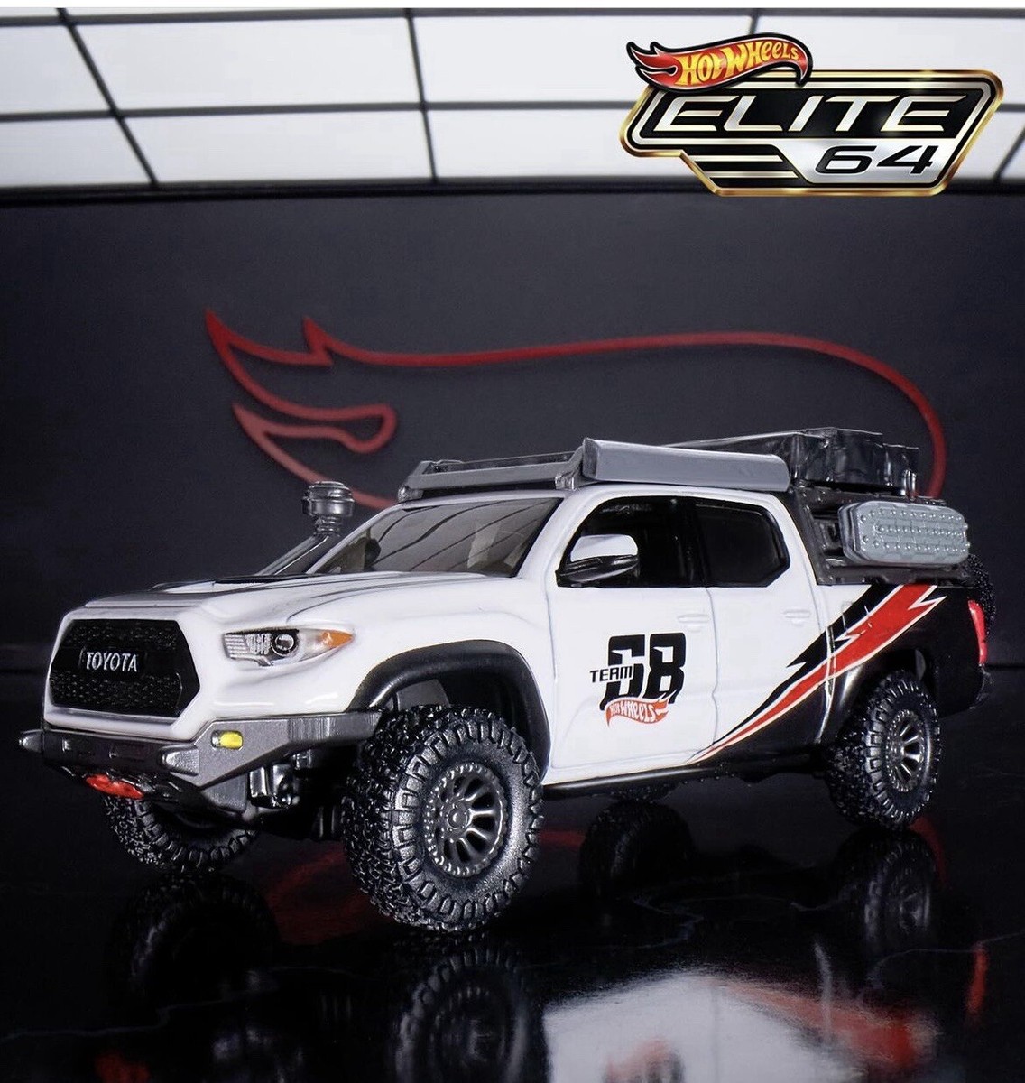 ホットウィール RLC エリート64 タコマ プルバック 2台セット HOT WHEELS 2024 RLC ELITE 64 MOD SHOP '17 TOYOTA TACOMA