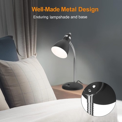 Metal Desk Lamp, Eye-Caring Table Lamp with Flexible Gooseneck for Home Office - Picture 2 of 74