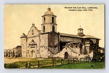 Postcard California Oceanside CA Mission San Luis Rey 1910s Unposted Divided