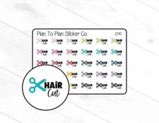 2310~~ HairCut Planner Stickers.