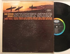 Jimmie Haskell Lp John Severson Presents Sunset Surf On Capitol - Vg+ To Vg++ /
