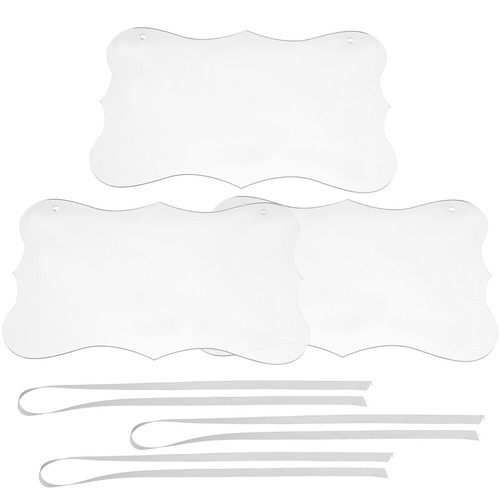 3 Stück transparente DIY leere Acryl-Hängeschilder, Wochenplaner-Tafel, - Bild 2 von 12