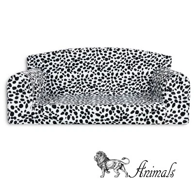 PET BEDS DIRECT Tier Abdrücke - Dalmatiner Haustier Sofa. Hund & Katze Bunk. Cosy Settee. 3