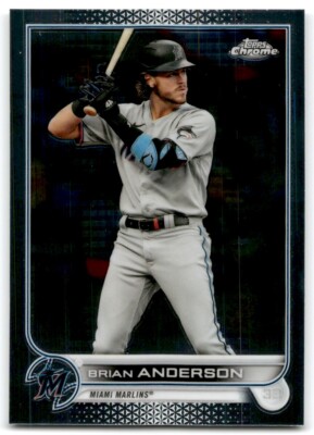 2022 TOPPS CHROME BRIAN ANDERSON MIAMI MARLINS #138