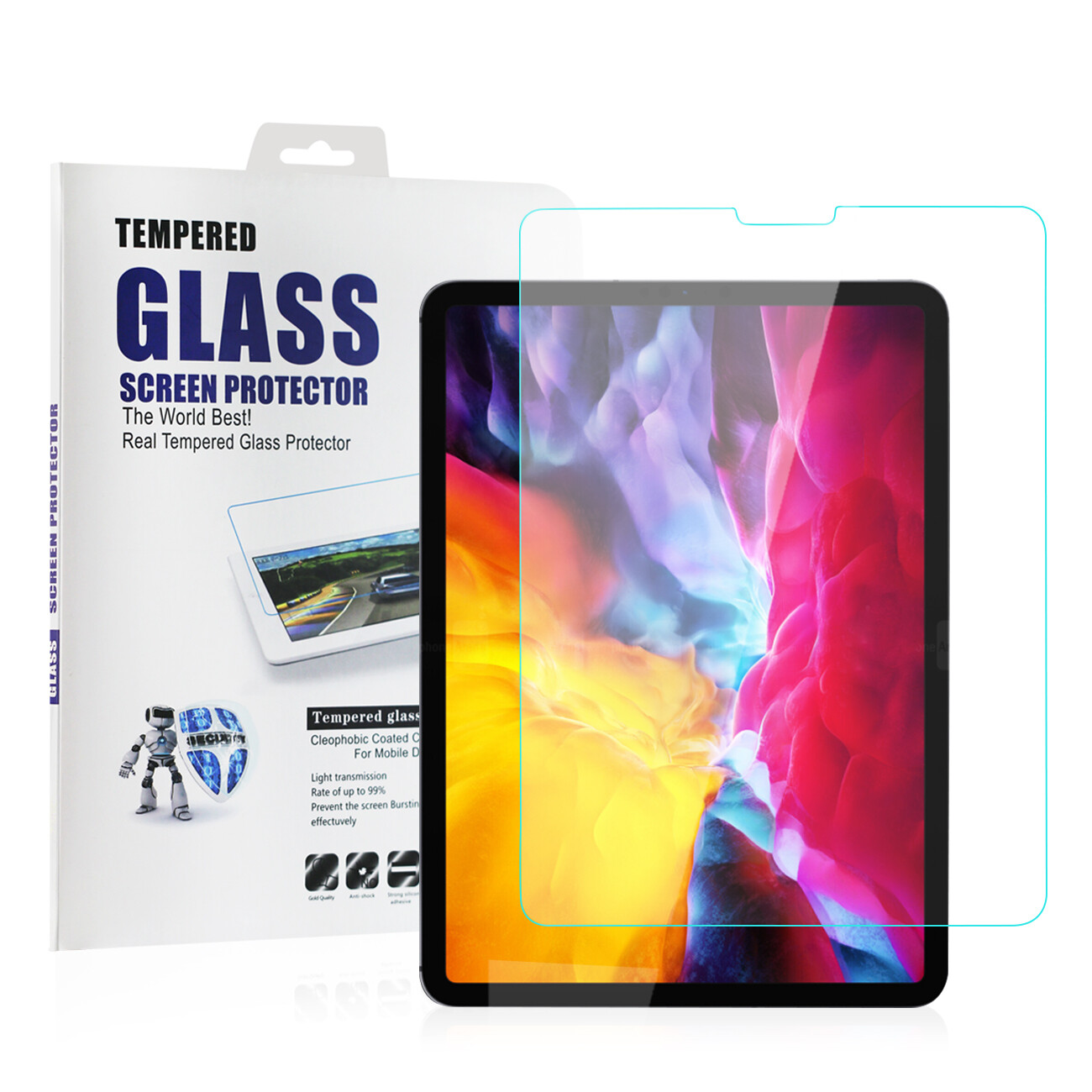 Reiko iPad Pro 11 (2020 & 2018) And iPad Pro 11 (2nd/1st Gen) 2.5D Super Glass