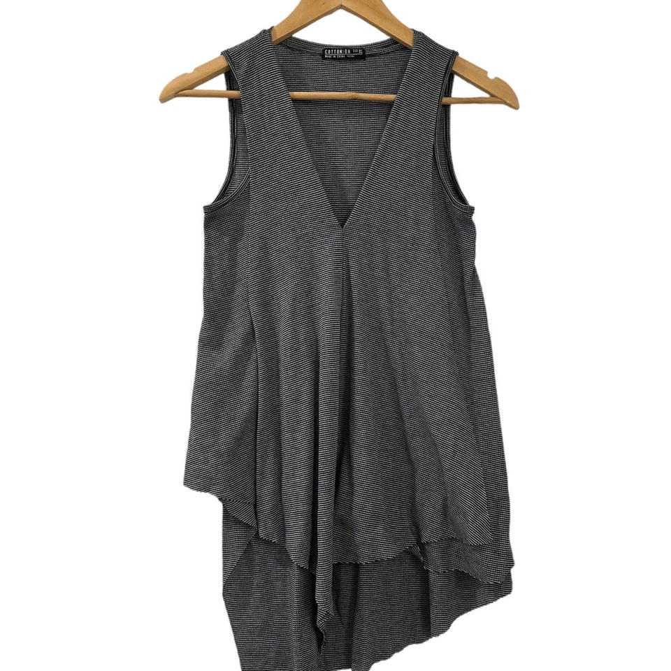 Cotton On Tank Blouse Asymmetrical Tank Top Blouse, V-neck, Size XS - Image 2 of 4