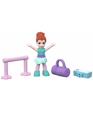 Polly Pocket Mini-Coffret Le Ballet De Lila – Figurine Et Accessoires, Boîtier Compact Rose, Jouet Portable Pour Enfant Dès 4 Ans