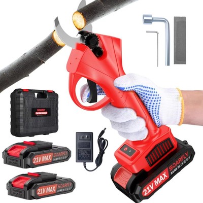 Electric Pruning Shears, 35mm 1.4'' Cutting Diameter Professional Cordless Elect