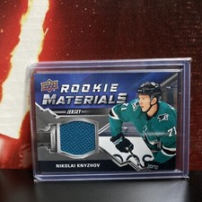 2020-21 Upper Deck Rookie Materials NIKOLAI KNYZHOV Jersey SJ Sharks #RM-NK