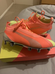 size one football boots
