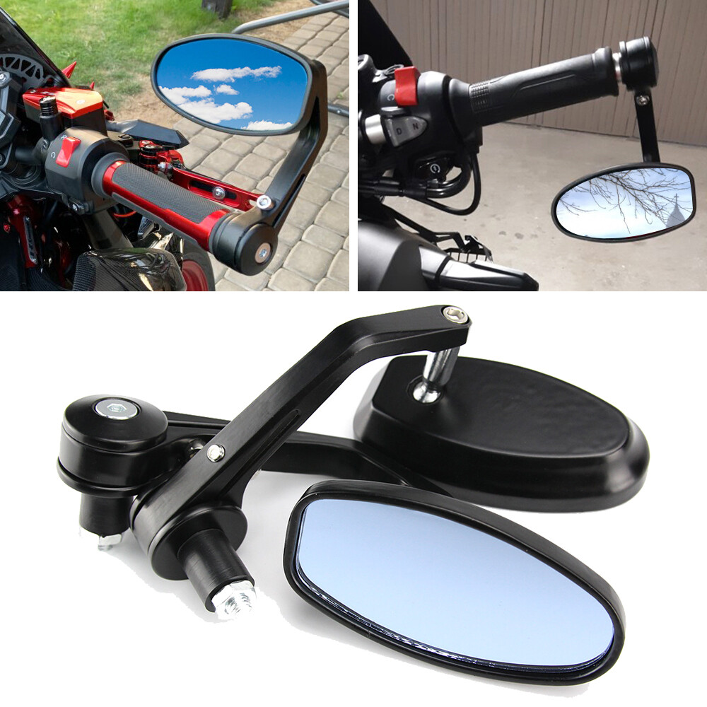Motorcycle Handlebar Mirror 7/8 In 22mm Bar End Rearview Mirror For Honda CB1000R CB650 CB500F Yamaha From Motorcycle Mirrors - Price 50.26 - Foto 2