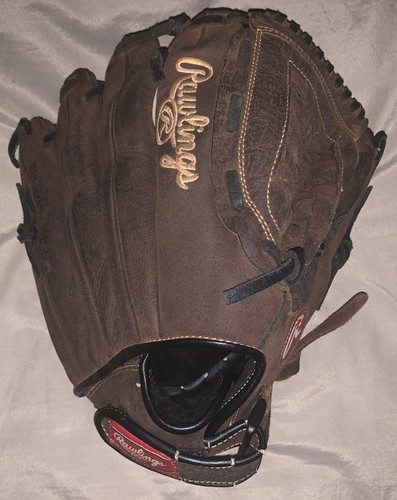Rawlings Full Grain Leather Baseball Glove RBG36DB 12 1/2” RHT Right Hand Throw - Picture 7 of 8