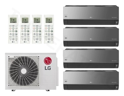 LG Artcool Mirror 4-Raum Multisplit Klimaanlage 4x 2,1 kW A++/A+ WiFi R32
