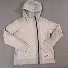 Nike Women  s Gray Full Zip Hoodie Fleece Sweatshirt Jacket Size Medium