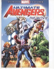 No Disc No Case ORIGINAL COVER ART Marvel Ultimate Avengers 2006 DVD Cover 