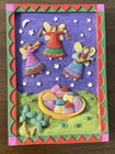 Paper Magic Group 5” x 6.75” Starry Night Angel Orchestra Band Wall Art Plaque