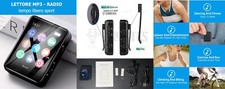 lettore mp3/radio  clip in metallo  sport tempo libero 8 gb interna