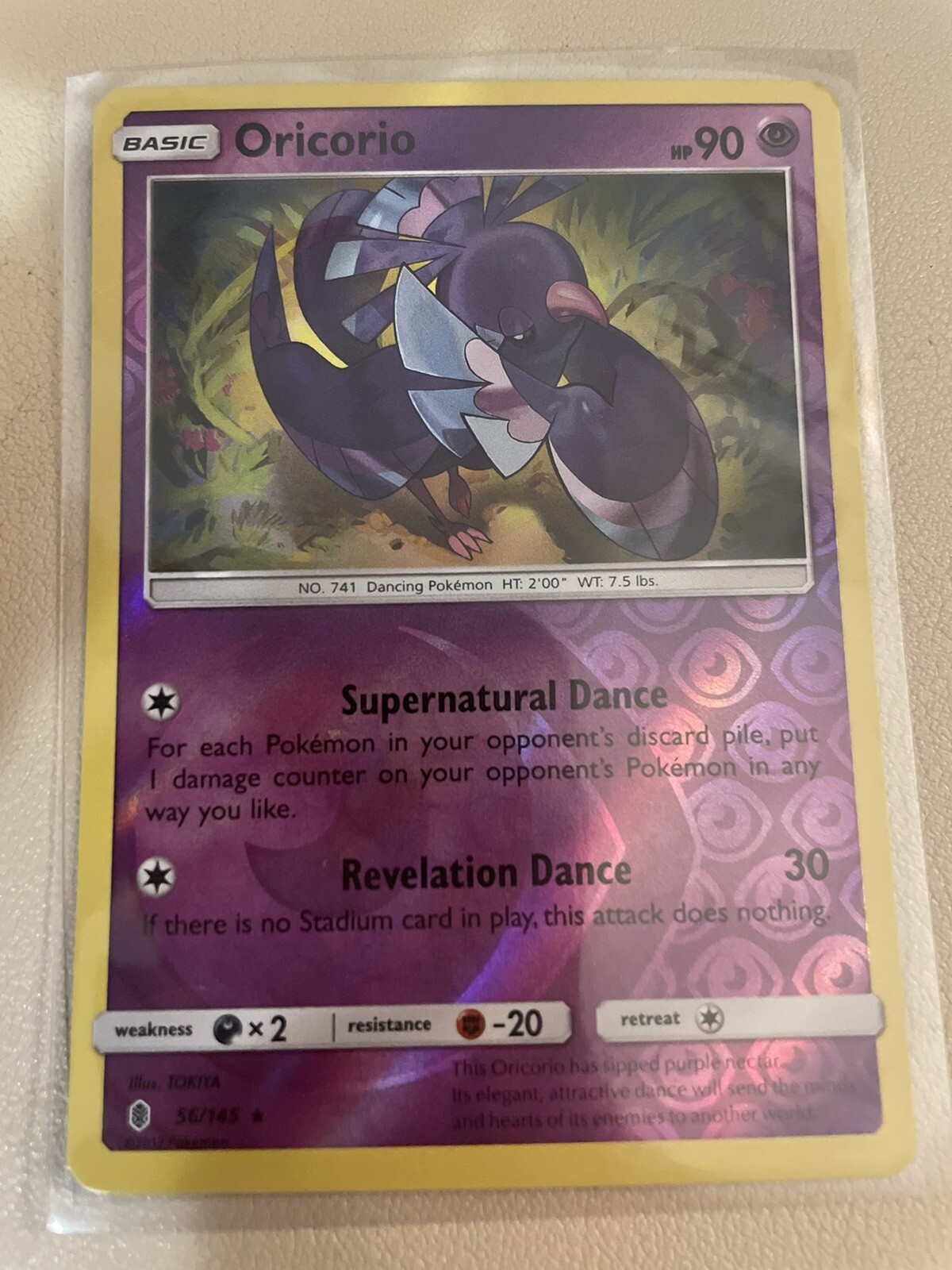 Pokemon Card TCG Guardians Rising Oricorio 56/145 Reverse Holo - NM