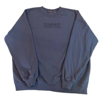 Taylor Swift Eras Tour Blue Crewneck Sweatshirt - Official Merch