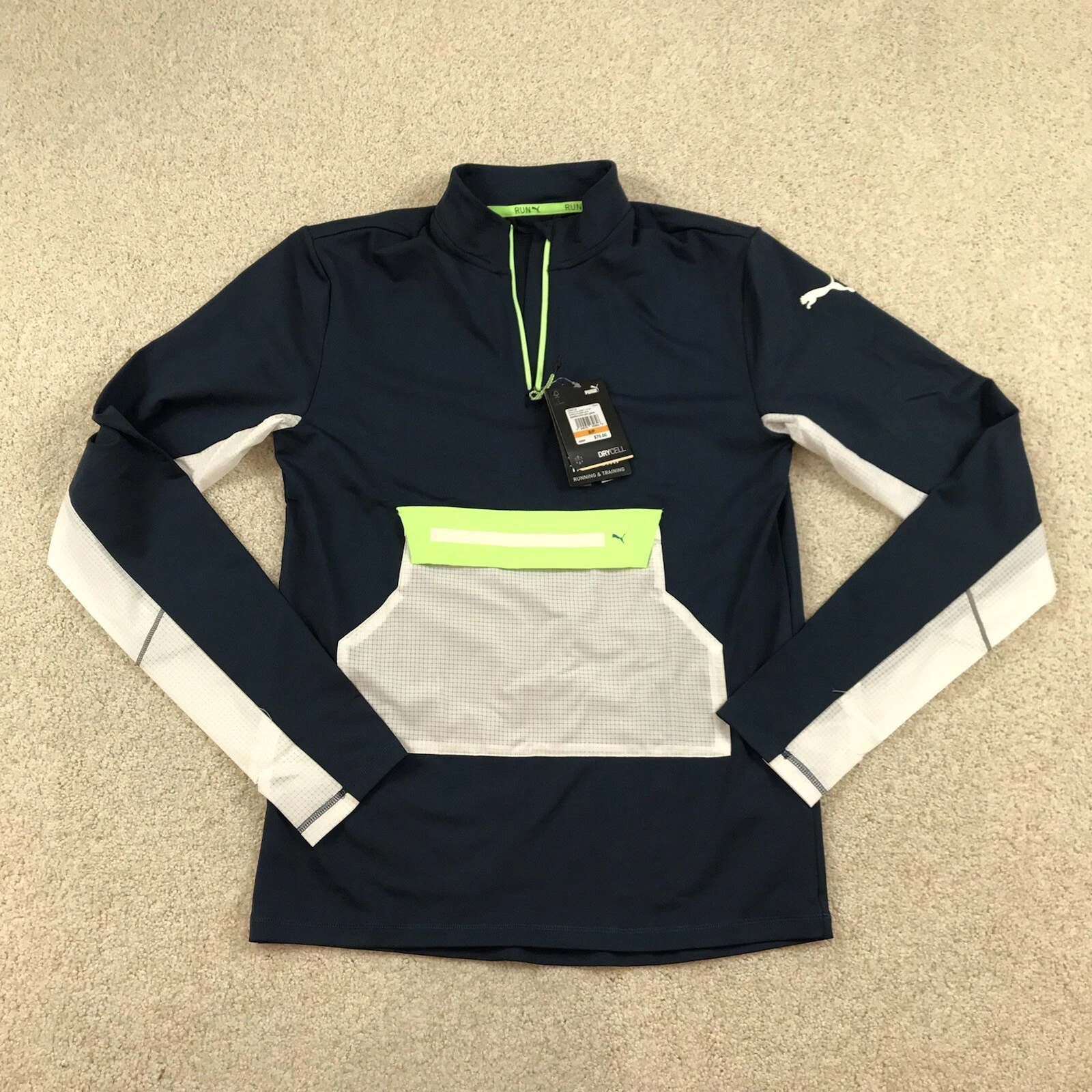 Puma Run Cool Adapt 1/2 Zip Pullover Mens Small New 520847 66