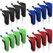 Golf Club Head Covers Headcover Protecter Wood Hybrid Interchangeable No. Tag UT