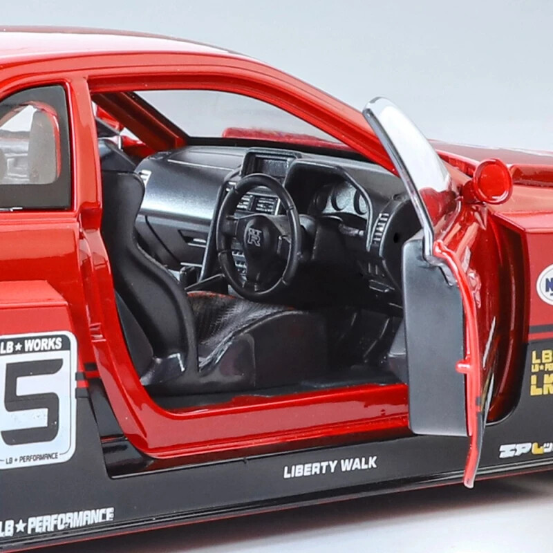 ミニカー 1/43 Nissan Silvia S15 & skyline ER34 1:24 Nissan Skyline GTR R34 Silvia S15 Alloy Car Model