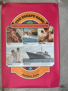 Italian Line - The Escape Game - Original Poster - 1970