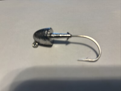 Lead Bullet Nose Jig Head 12 Pack  1 Oz 5/0 Hook Saltwater
