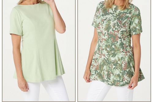 Knit Tunics OLIVE FLORAL MP 