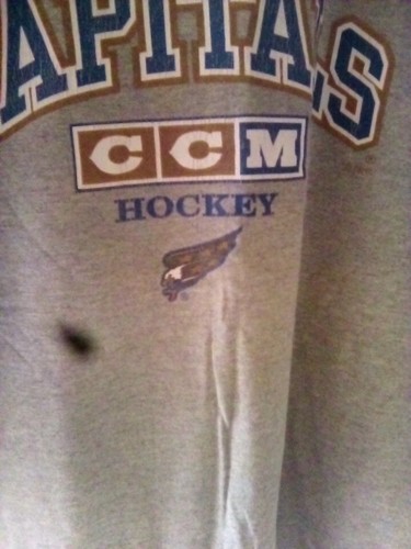 Washington Capitals Throwback CCM great condition Hockey Shirt IGNORE SPOT ! - Picture 4 of 7
