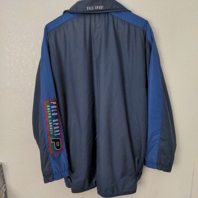 Ralph Lauren Polo Sport Vintage Pepsi Stadium Windbreaker Jacket 